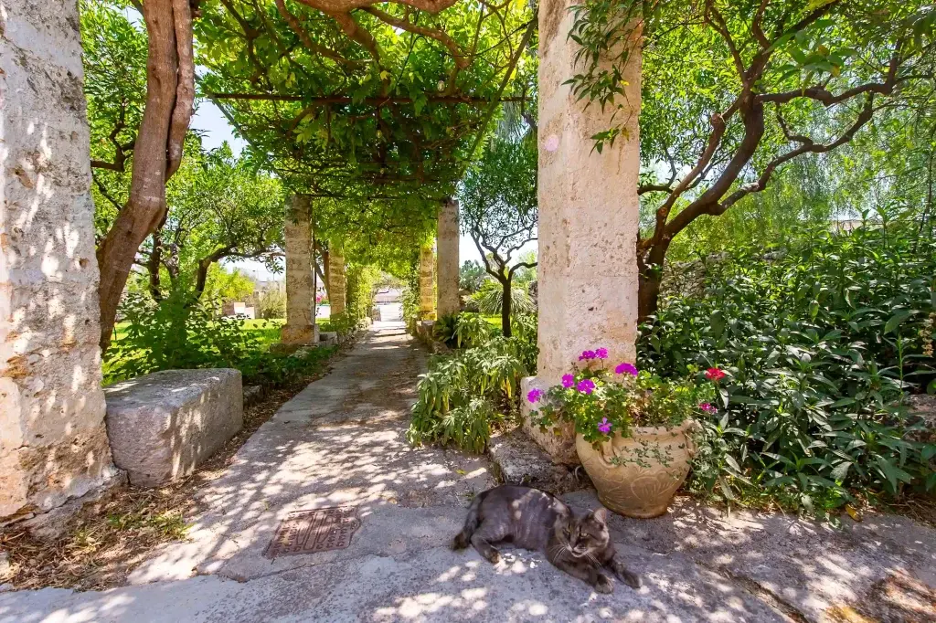 The garden of Masseria De Donno