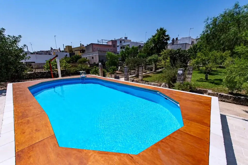 The swimming pool at Masseria De Donno